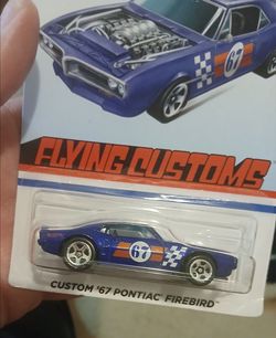 Hot Wheels Flying Customs 1967 Purple Pontiac Firebird  Chrome Engine