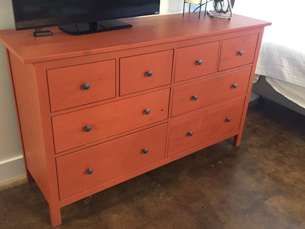 Ikea Hemnes Red Brown 8 Drawer Dresser For Sale In St Louis Mo
