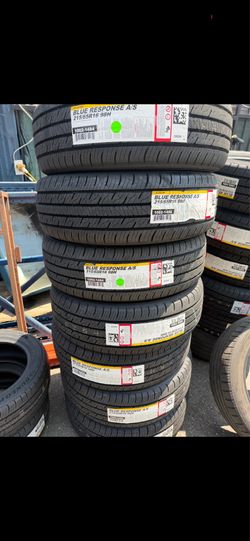 215/65/16 Dunlop tires installed and balanced