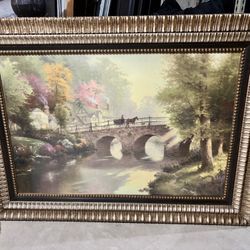 Thomas Kinkade “Hometown Bridge” Hometown Memories V