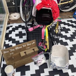 Dog  Cage, Dog Carrier For A Small Dog, Small Leash, As Well As Dog Collars. They’re Brand New Some Puppy Milk If You Need It A Little Outfits.