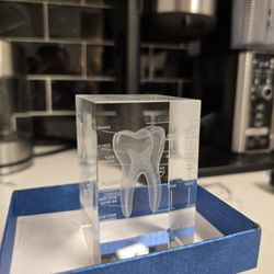 3D Crystal Tooth Model – Dental Decor / Gift