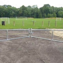 12ft Galvanized Steel Tubular Barrier Gate Panels (3 sets)