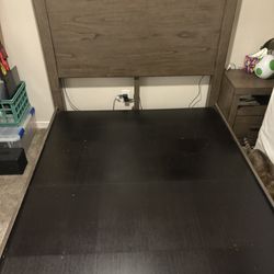 Queen Bed Frame & Memory Foam Mattress 