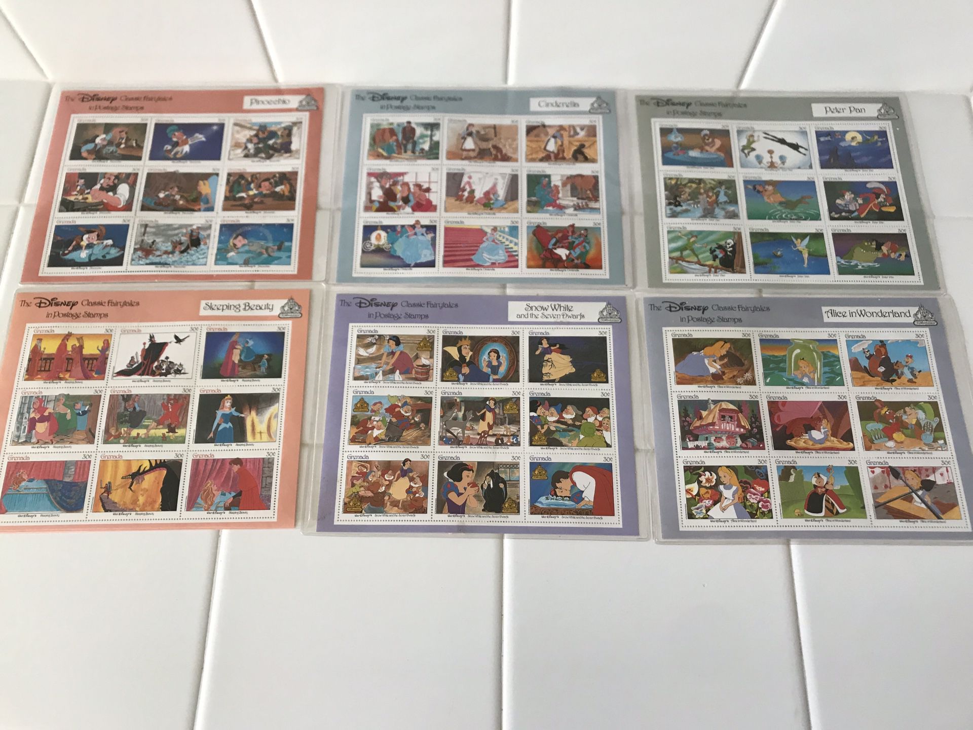 Disney Collectors Stamps