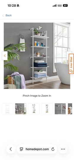 White Ladder Shelf