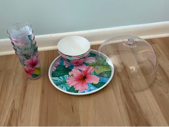New floral dish set