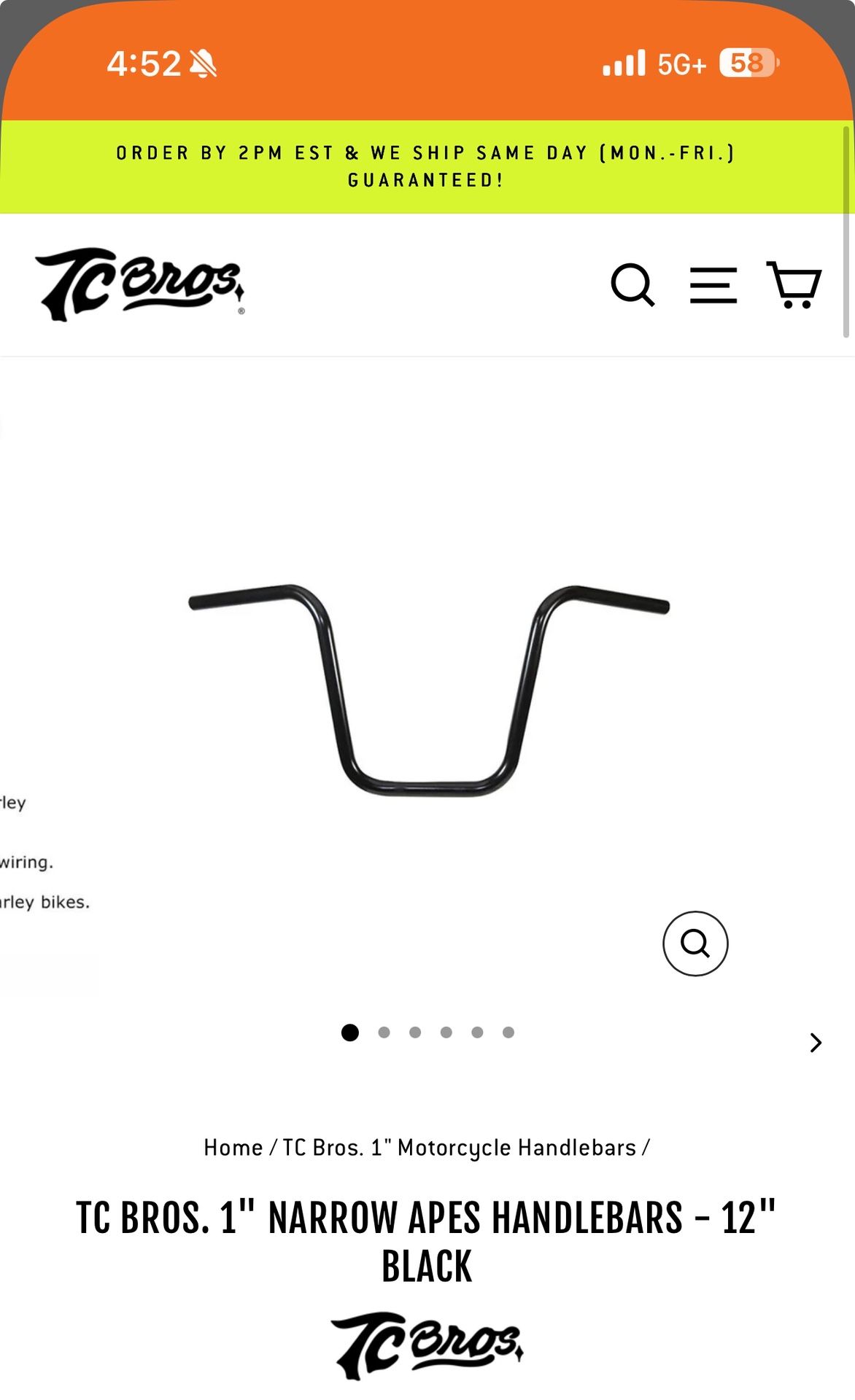 Harley Davidson handlebars 