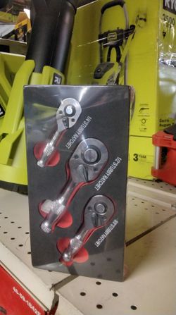 3-Piece Stubby Ratchet Set