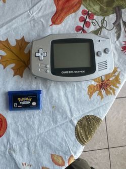 Game boy Advance with Pokemon sapphire
