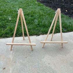 2 Small Wooden Easel- Wedding