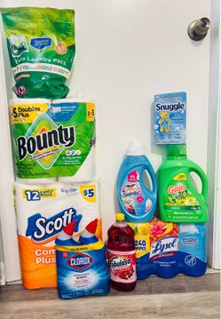 Household Cleaning Bundle $50 FIRM - Gain, Clorox, Lysol, Bounty, Scott - $75+ Value
