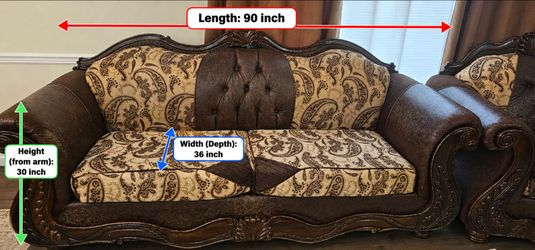 Classic 3-Piece Sofa set-Traditional Style