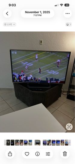 Sharp 60” Large Flat Screen TV (NO REMOTE CONTROL NO TV STAND)