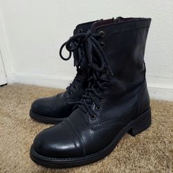 Steve Madden Black Combat Boots