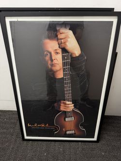 Paul McCartney Framed Picture.