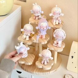 Wooden DISPLAY SHELF RISERS FOR FIGURINES POPMART BLINDBOX TOYS ORGANIZER