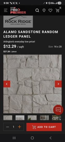 Alamo Sandstone Random Ledger Panel Tile