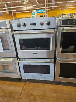 Viking Built in Double wall oven 30 inch wide stainless steel