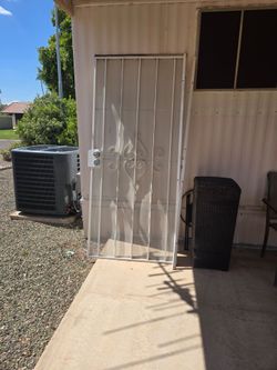 Metal screen door