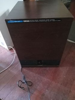 Vintage Vtg Yamaha NS W1 powered Sub Woofer WORKS made In JAPAN