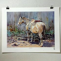 Resting for A While" by La Vere Hutchings, Unframed Print, Wall Art - Outer Print: 29"x22.5"  Image: 24"x18", PORCH PICKUP ONLY , CASH ONLY 