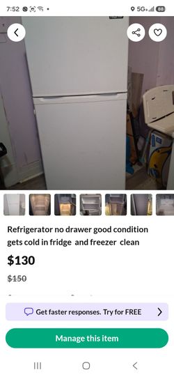 Fridge good condition get really cold clean