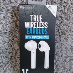 New sealed  Bluetooth wireless earbuds with charging case