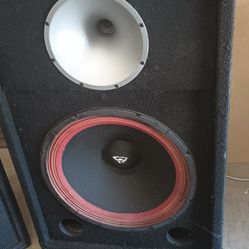 Pair Of Cerwin Vega Speakers V 152 15 Inch Two Way Speakers 450 Watts At 8 Ohms