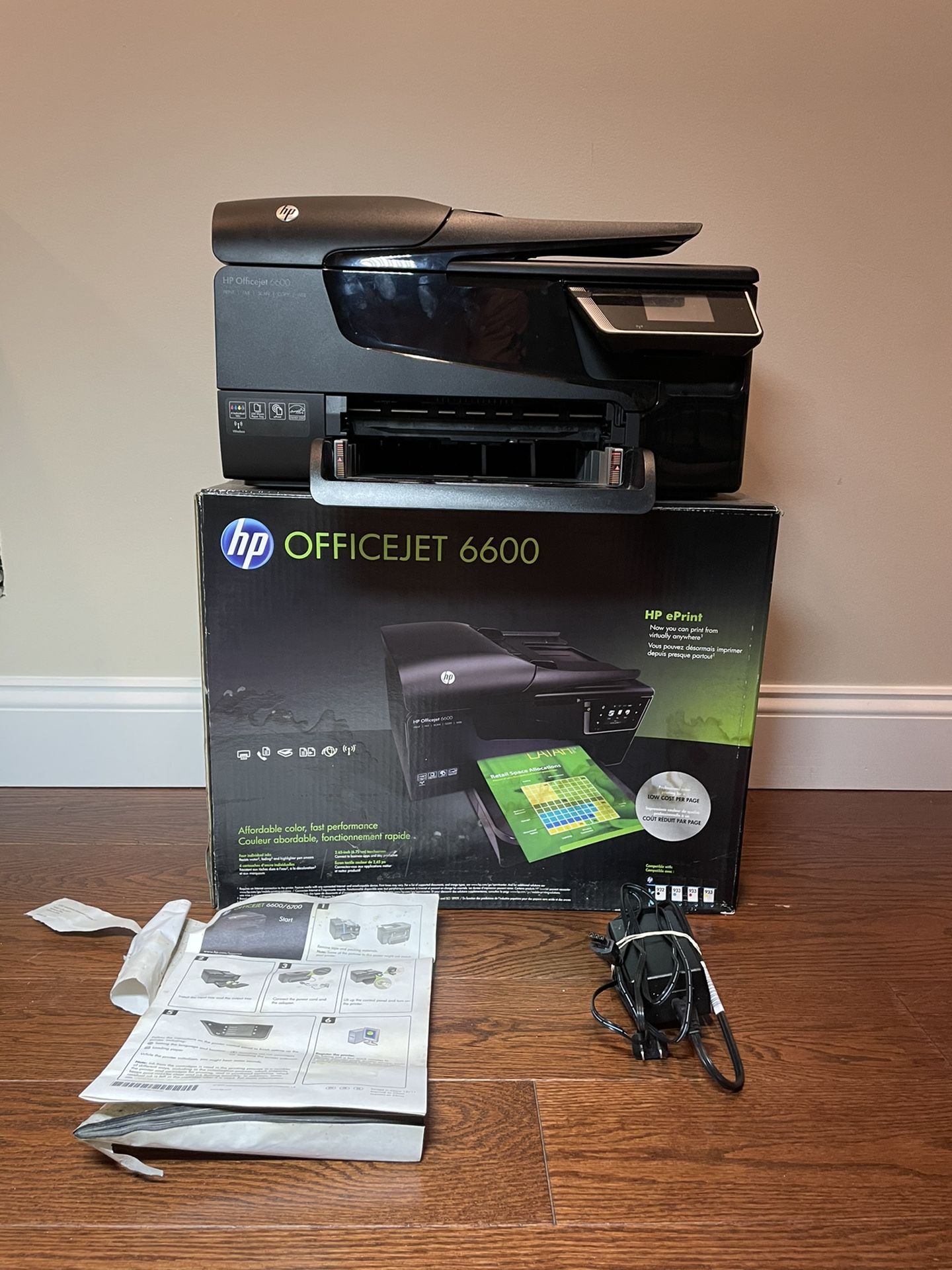 HP Officejet 6600 All in One Inkjet Printer / Ink Not Included