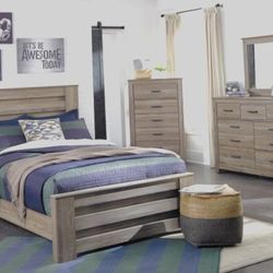Full Bedroom Set - Queen Size Wood