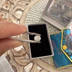 2 Carat Solitaire Moissanite Positive Diamond Tested VVSI DClarity