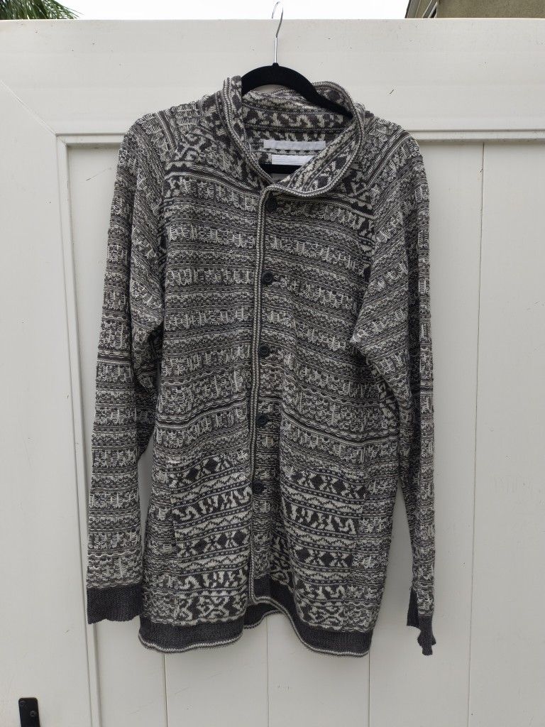 WHITE MOUNTAINEERING Button Knit Cardigan Shawl Size 4 Men's XL