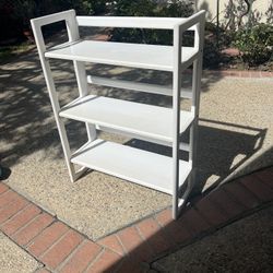 White Folding wood container Store Shelf