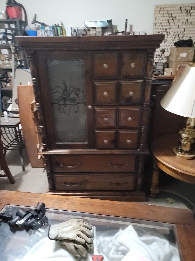 Vintage Knight Armoire 