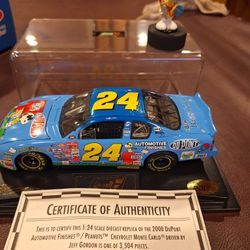 Jeff Gordon Peanuts 1:24 Diecast Nascar Model