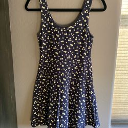 Forever 21 Blue Floral Print Dress Size Small