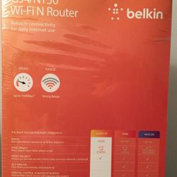 Belkin wifi and router G54/N150. Brand new in box