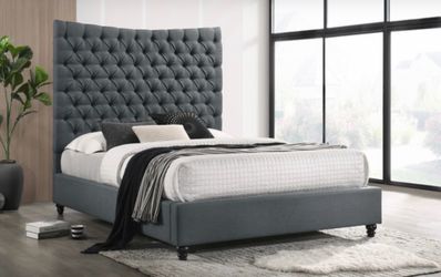 CAL KING PLATFORM BEDFRAME. 2 COLORS AVAILABLE