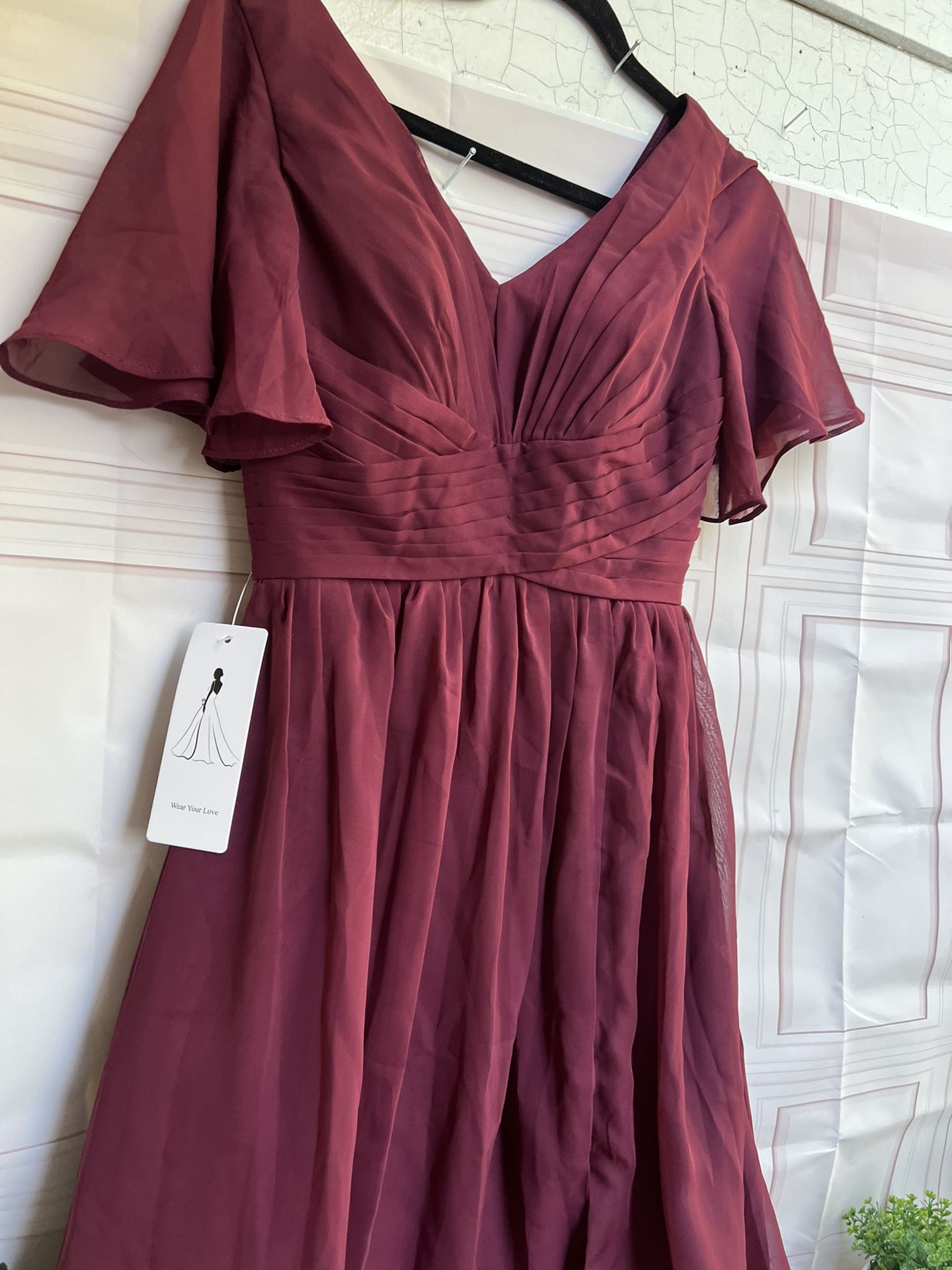 short bridesmaid dress with pockets Duntery Princess Short Simple Satin Dress with Pockets main image 1