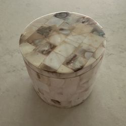 Capiz Jar Container from Bed Bath and Beyond 4” D