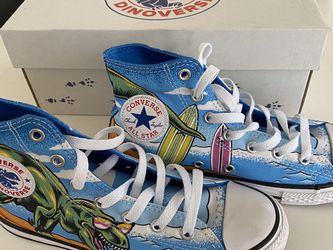 “Converse Dinoverse” Dinosour surfer shoes🦖🏄🏻♂️🌊