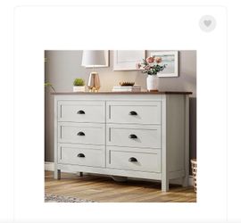 Farmhouse 6 drawer dresser