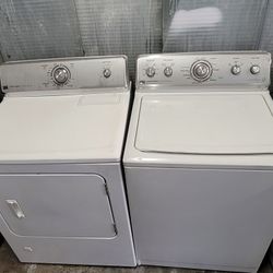 Maytag Heavy Duty Transmission Powered Top Load Washer And Gas Dryer Set 