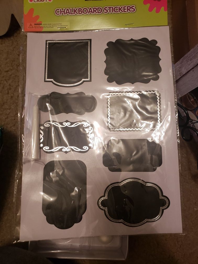 Chalk board stickers