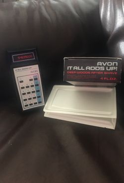 Avon calculator after shave collectible bottle