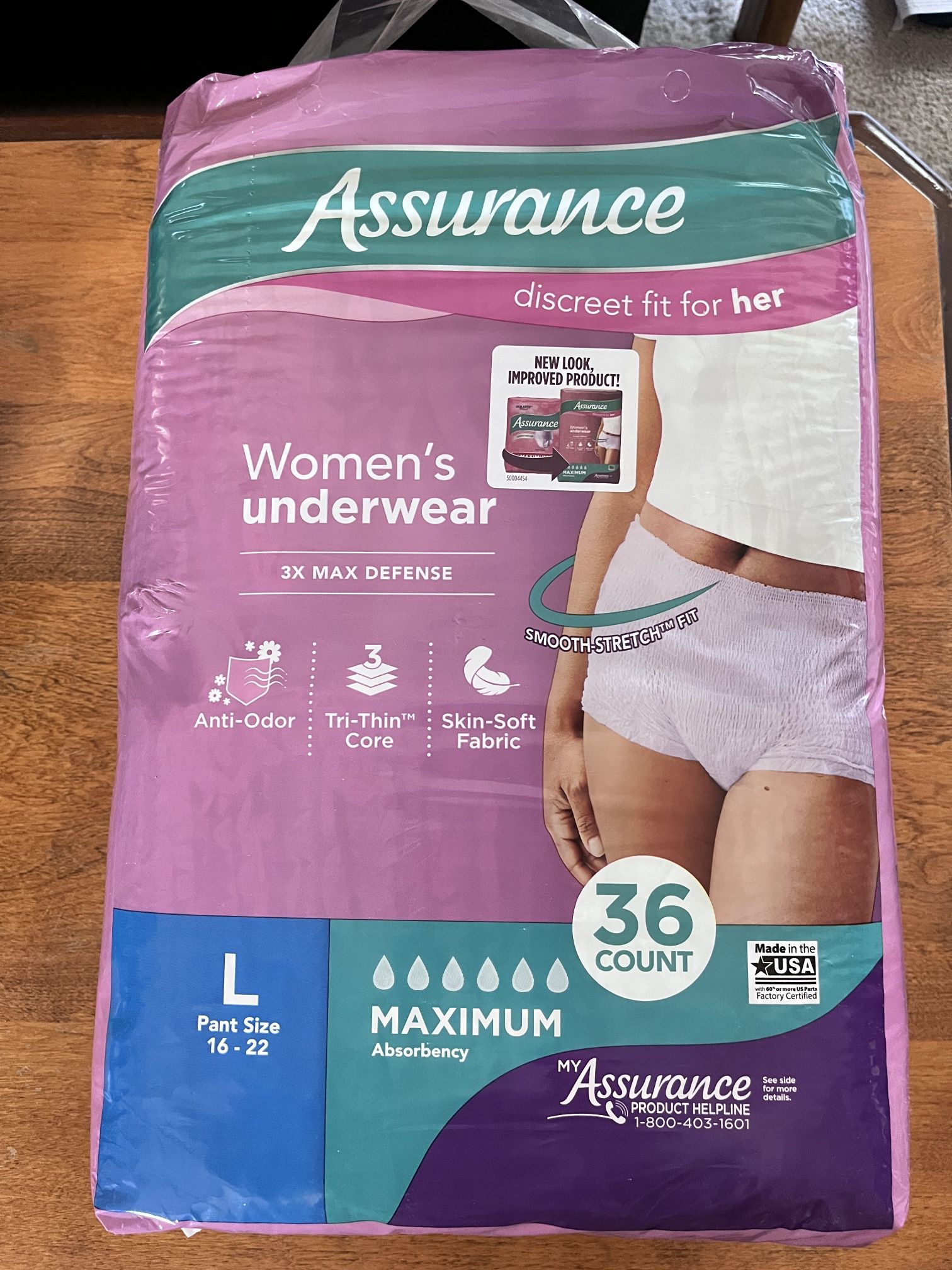 New Women underwear， large， 36 counts