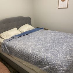 Queen size bed -$100