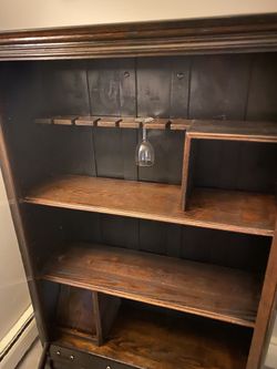 Vintage Very Old Armoire/liquor Cabinet