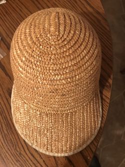 Christmas gift : Wicker hat hand made used as new
